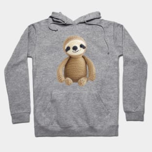 Sloth Crochet Baby Toy Hoodie